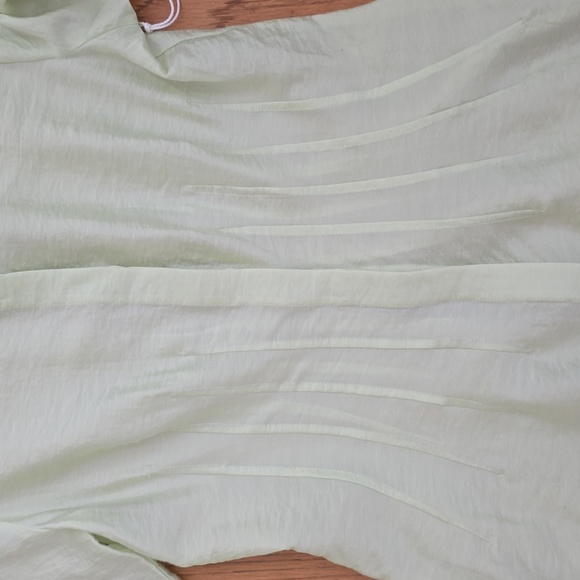 WORTHINGTON BRAND WOMEN'S LIME GREEN LONG SLEEVES FRONT BUTTON SHIRT SIZE XS - Picture 14 of 14